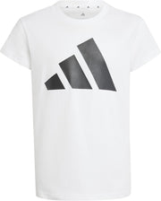 Girl's Essentials Cotton T-shirt T-Shirt - WHITE/BLACK