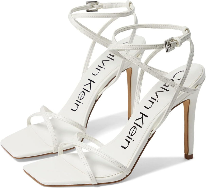 Tegin womens Heeled Sandal - White