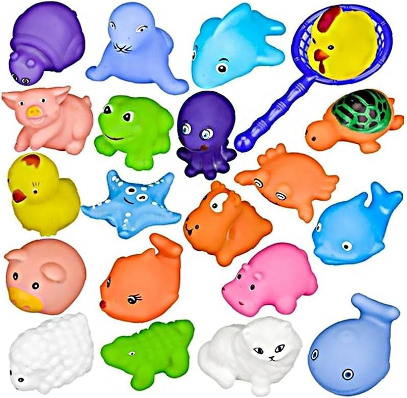 Floating Bath Toy,Baby Bathing Toys,Little Animals Floating Bath Squirters,Kids Bathtub Swimming Pool Rubber Float Squeeze Sound Play Toys（random Color） 10pcs Stylish and Practical Bathroom