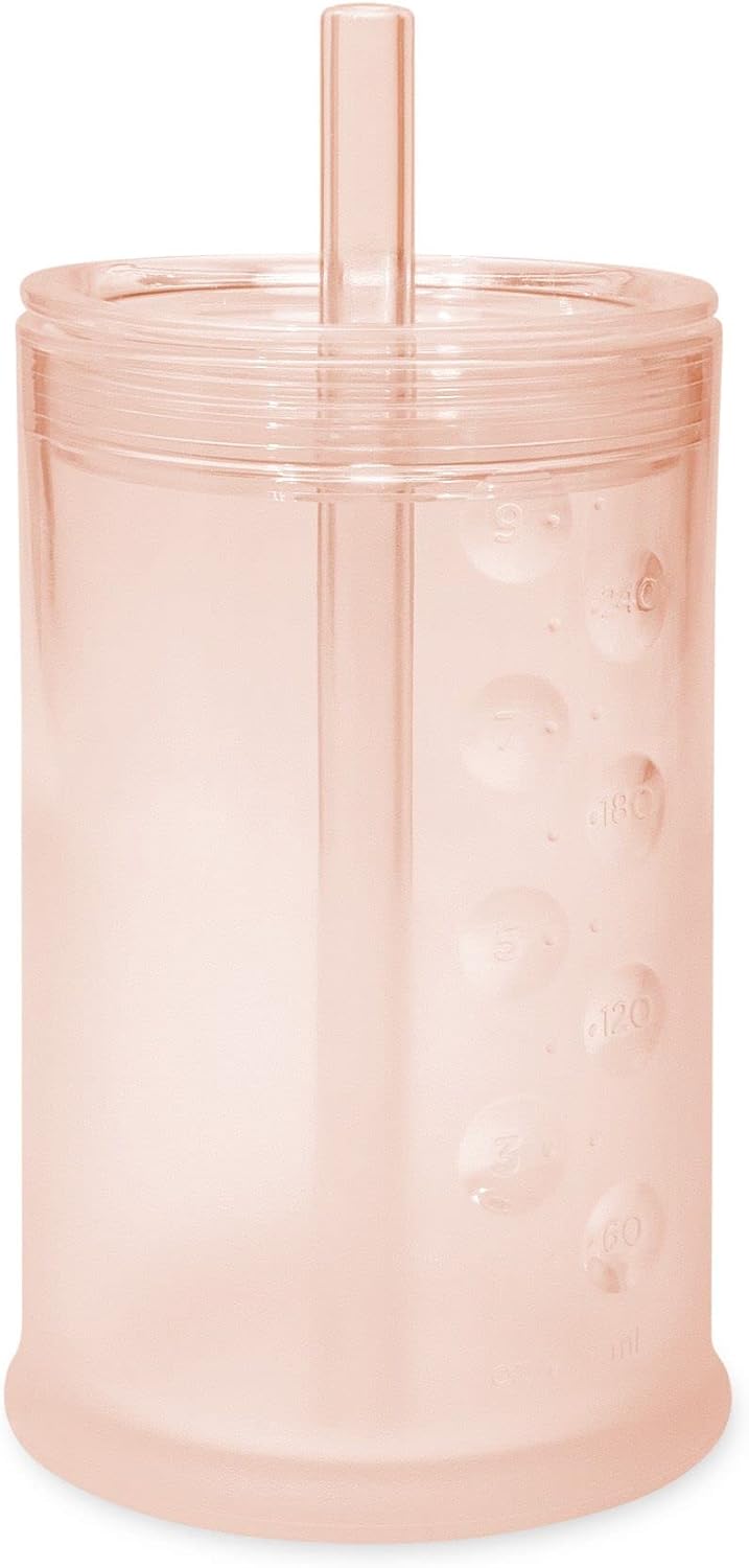 Olababy Silicone Training Cup with Straw Lid | Babies Water Drinking Cup | 6+ Mo Infant To 12-18 Months Toddler | Sippy Cup For Kids & Smoothie Cup | Baby Led Weaning (Mint, 5 oz)