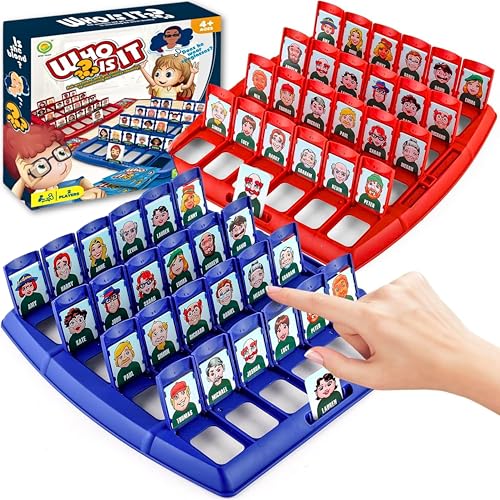 ARGT Guess Who? Classic Family Board Game – Fun Indoor Puzzle for Kids & Adults, 2-Player Desk Battle Game – Traditional Who Is It? Strategy Game, Perfect Party Gift for Boys & Girls Age 4+