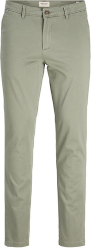 mens JPSTMARCO JJBOWIE NOOS Chinos (pack of 1) - agave green