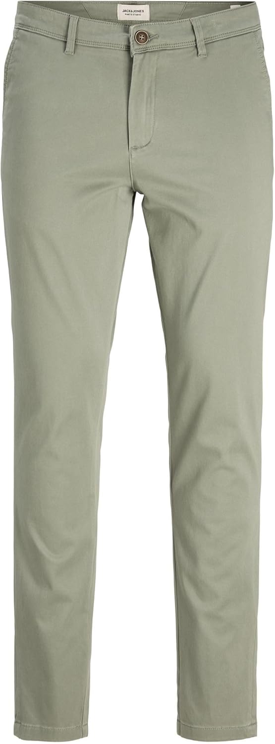mens JPSTMARCO JJBOWIE NOOS Chinos (pack of 1) - agave green