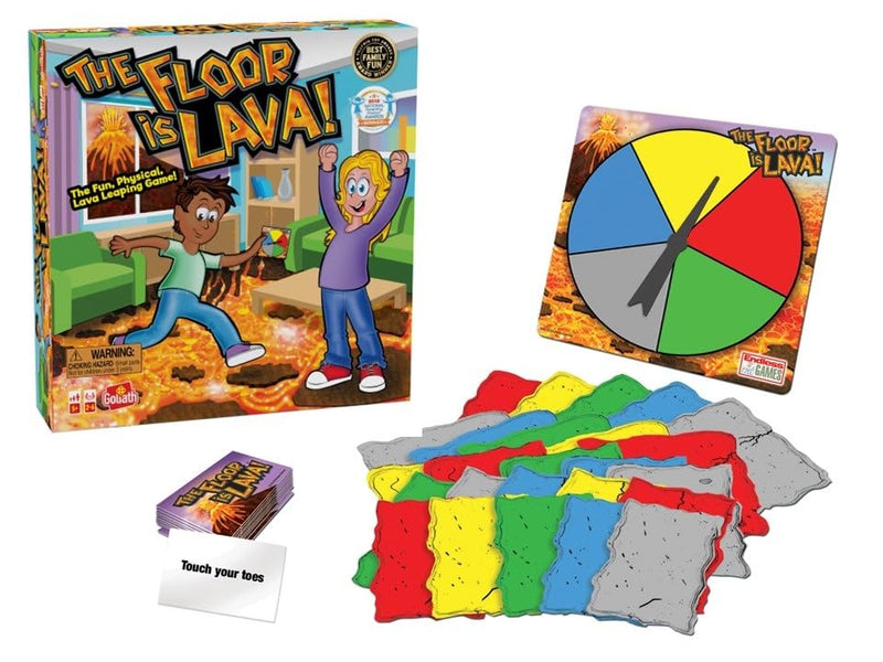 The Floor is Lava! Interactive Board Game for Kids and Adults (Ages 5+) Fun Party, Birthday, and Family Play | Promotes Physical Activity | Indoor and Outdoor Safe