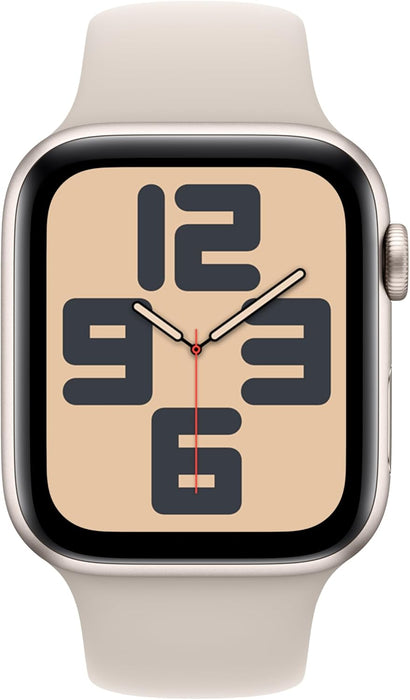 New Apple Watch SE (2nd Gen, 2023) [GPS + Cellular 40mm] Smartwatch with Starlight Aluminum Case with Starlight Sport Band M/L. Fitness & Sleep Tracker, Crash Detection, Heart Rate Monitor (Renewed)
