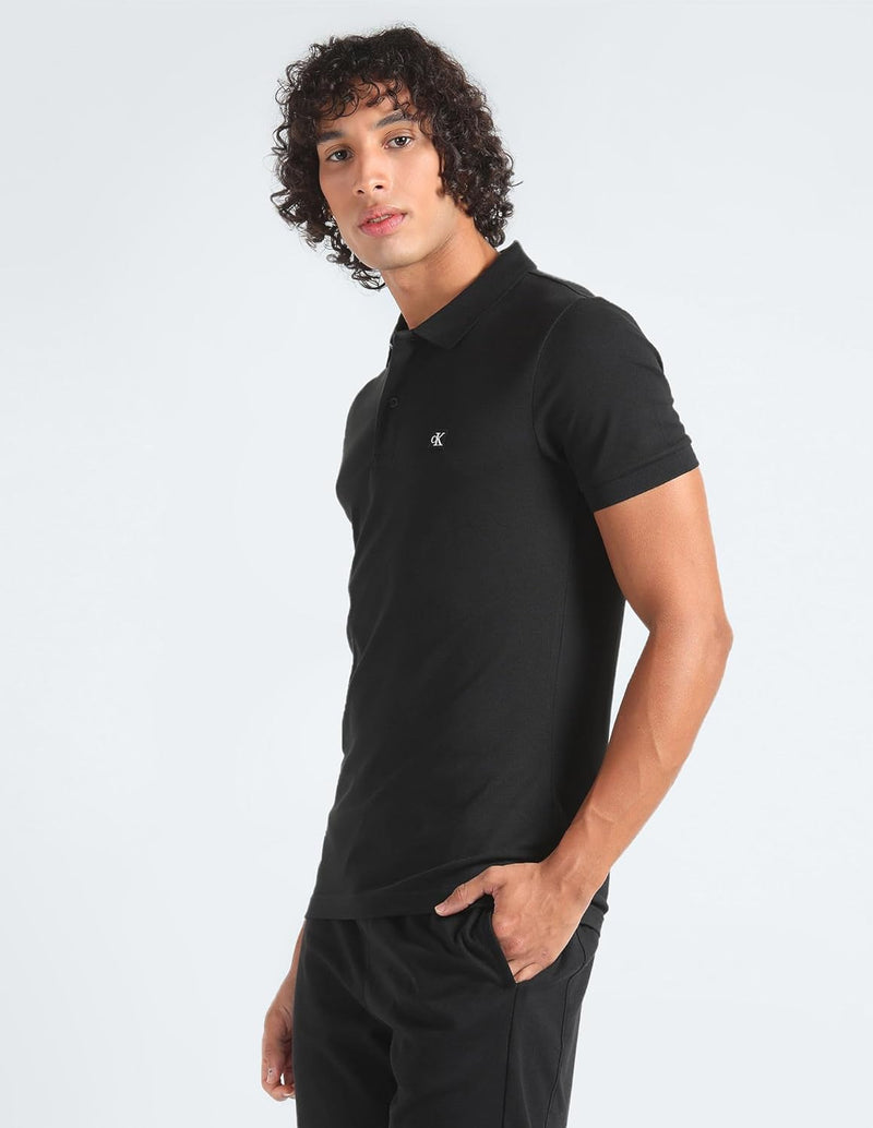Calvin Klein Jeans Men's Ck Embro Badge Slim Polo S/S Polos