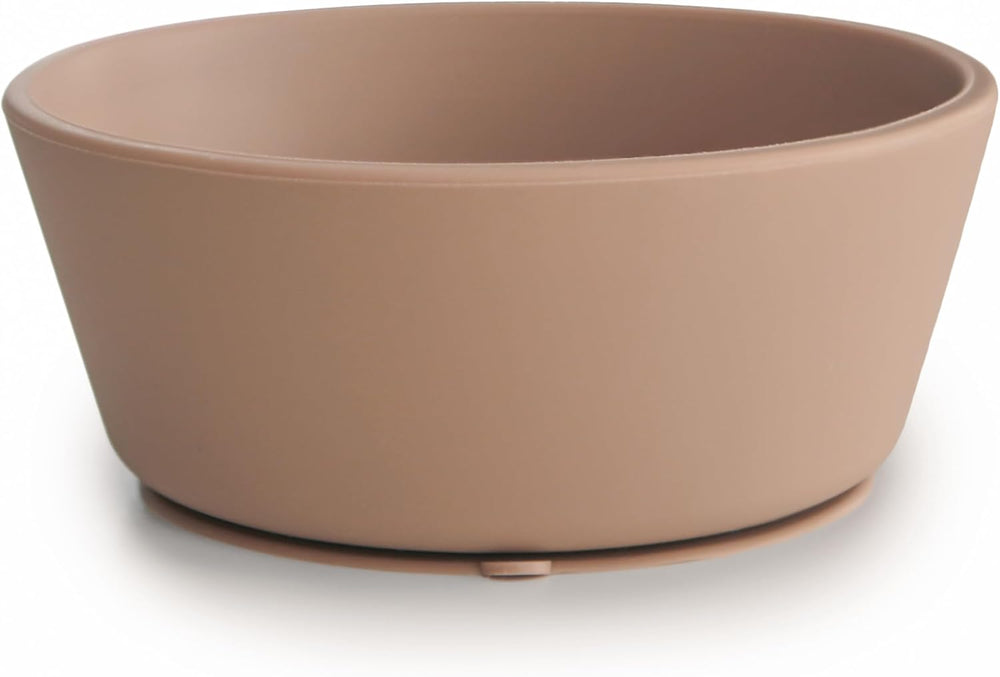 Silicone Baby Food Bowl with Suction, Spill-Proof Design, Microwave & Dishwasher Safe - BPA-Free, Food-Grade Material Stays Cool to Touch for Easy Self-Feeding, 280ml Woodchuck