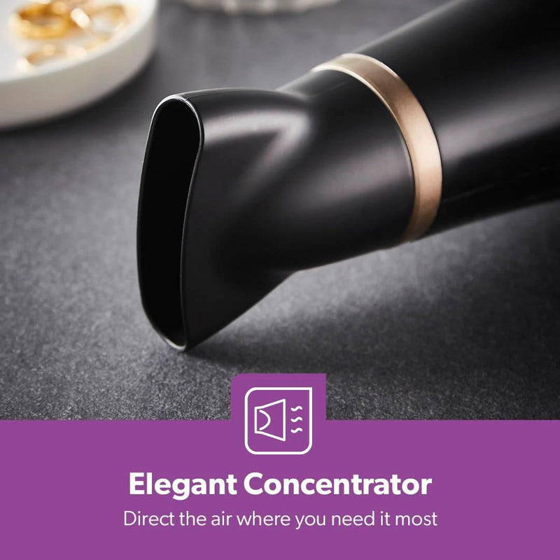Geepas GH8643 Hair Dryer - 2-Speed & 3 Temperature Settings 2200W Cool Shot Function For Frizz Free Shine Detachable Cap- 2 Years Warranty
