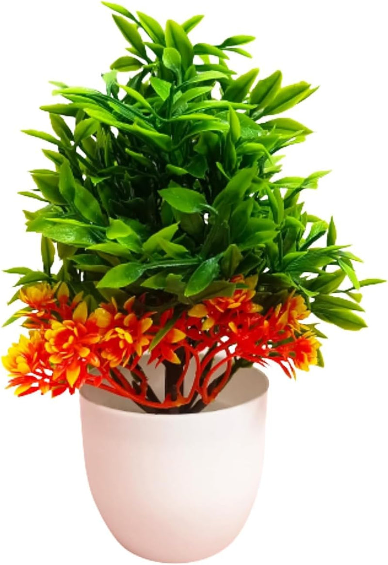 Dekorly Artificial Potted Plants, 8 Pack Artificial Plastic Eucalyptus Plants Small Indoor Potted Houseplants, Small Faux Plants for Home Decor Bathroom Office Farmhouse (Set 0F 8)