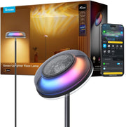 Uplighter Floor Lamps Tri-Zone Independent,RGBIC Ripple Lighting Lamp 1000 LM RGBIC Warm&Cold White Lighting, Works with Matter &Alexa, 80+Scene Modes, 2700-6500K, Ideal for Living Room, Bedroom