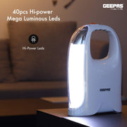 Geepas GE5596 Rechargeable LED Emergency Lantern