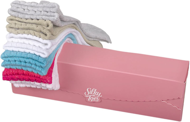 Silky Toes Baby Boy Girl Infant Socks 6Pk (12-18M, Basic Multi Girls (6 Pairs))