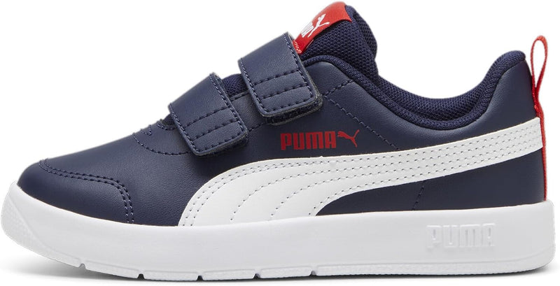 Courtflex V3 V PS Sportstyle Kids Shoes FOR Kids PUMA Navy-PUMA White-PUMA Red, 27.5 EU