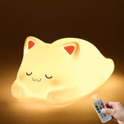 ZKLiLi Night Light for Kids, Dumpling Light Silicone Nursery Cute Lamp, Battery Powered LED Nightlight with 7-Color for Baby Teen Girls and Boys Bedrooms, Birthday Gift - Waterdrop - miyan-pamao-remote