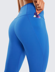 CRZ YOGA Womens Butterluxe Workout Capri Leggings with Pockets 21 Inches - High Waisted Gym Athletic Crop Yoga