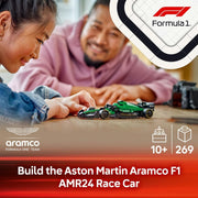 Speed Champions Aston Martin Aramco F1 AMR24 Race Car Toy with a Collectible Formula 1 Driver Minifigure - Model Kits for 10+ Year Old Boys & Girls or Adult Motorsport Fans 77245
