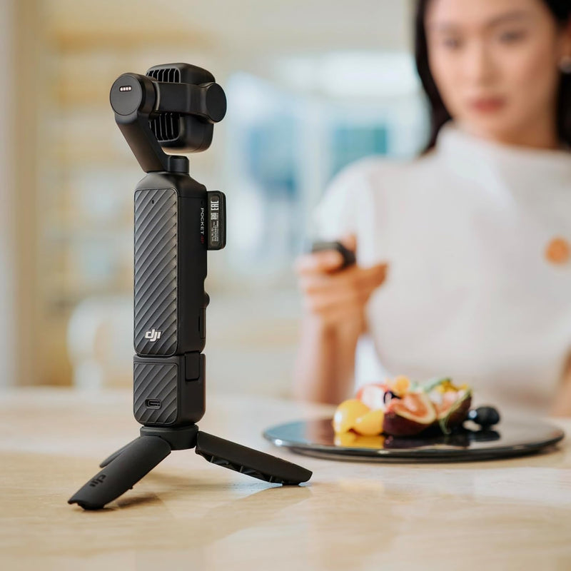 DJI Osmo Pocket 4P Vlog Combo 4K Dual Lens Gimbal Camera, Black