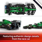 Speed Champions Aston Martin Aramco F1 AMR24 Race Car Toy with a Collectible Formula 1 Driver Minifigure - Model Kits for 10+ Year Old Boys & Girls or Adult Motorsport Fans 77245