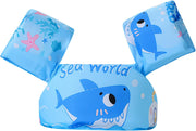 GGEROU Toddler Swim VestKids Water Wings Arm Floaties for 30-50 Pounds,Infant Safety Swim Aid Jumper Inflatable,Swim Arm Bands,Float Sleeves Swimming Armbands for Sea/Pool/Beach/Training - E:Shark