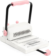 Vagbstu Cinch Book Binding Machine,2:1Spiral Binding Machine with Slide Ruler Compatible with Wire or Spiral Coils,20 Sheet Circular Punch Capacity for DIY Notebooks, Albums, Journals, and Calendars