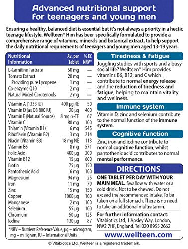 Wellteen Vitabiotics Him - 30 Tabs