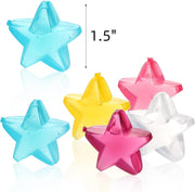 Reusable Ice Cube, 40Pcs Plastic Ice Cubes, Quick-Freeze Easy-to-Clean Refreezable Fake Ice Cubes, Ice Cubes Artificial Ice Cubes Drink Cold Cubes Outdoor Travel Ice Tray (Shape of Stars)