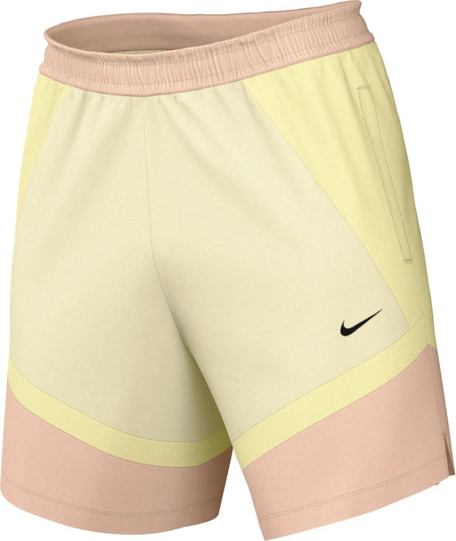 Icon Woven Basketball Shorts (Men) (6") HJ6351 - COCONUT MILK/WASHED CORAL/ALABASTER/(BLA