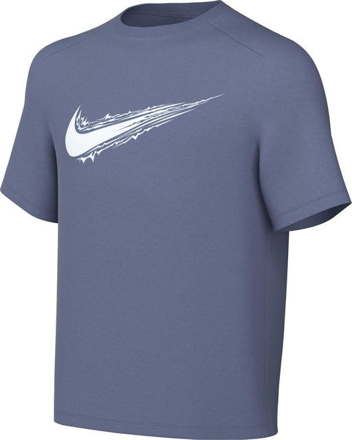 Unisex Kids Dri-FIT Multi Short Sleeve Label Short-sleeved shirt (pack of 1) - WORLD INDIGO/(WHITE)
