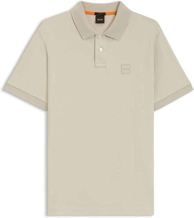 BOSS Men's Passenger Slim Fit Stretch Cotton Polo Shirt with Logo Patch