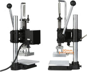 Hot Foil Stamping Machine, 10x13cm Digital Embossing Machine, Manual Tipper Stamper, with Full Scale & Positioning Slider for PVC Leather Paper Embossing