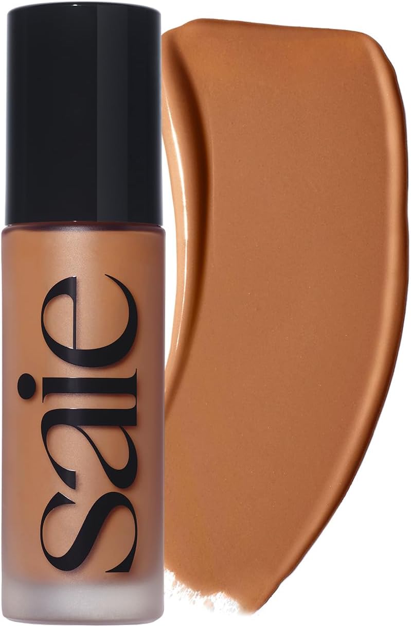 Glowy Super Skin Tint Liquid Foundation - Hydrating Serum Foundation with Lightweight, Medium Coverage - Formulated with Hyaluronic Acid to Hydrate, Brighten and Plump - Shade 11 (1.01 oz) - 1.01 Ounce (Pack of 1) Shade 29 - Deep with Neutral Undertones