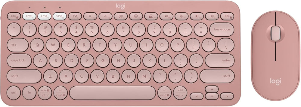 Logitech Pebble 2 Combo, Wireless Keyboard and Mouse, Quiet and Portable, Customisable, Logi Bolt, Bluetooth, Easy-Switch for Windows, macOS, iPadOS, Chrome, ARA Layout - Graphite