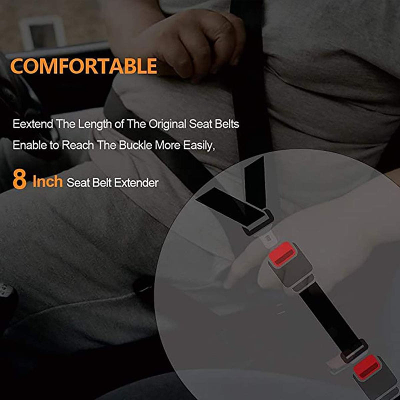 Candeer Car Safety Belt Extender, Multi Function Car Safety Belt, Extension Belt Auto Safety Belt Extender, Lengthening Safety Belt Car Accessory Black