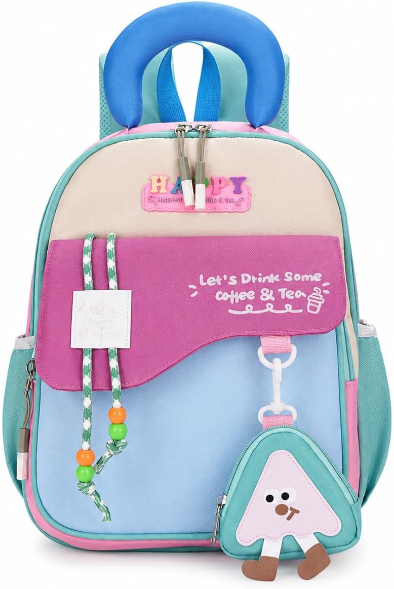 Cute School Backpack for Boys & girls Ergonomic with Back Protection, Water-Repellent and Reflective Strips for children Teen Student Fashion Bookbag Backpack - Green