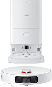 Xiaomi Robot Vacuum X10+ with Smart Cleaning all-in-one Station S-Cross AI Advanced 3D obstacle recognition 4000Pa powerful Suction high speed rotation, 3 water volume settings - White