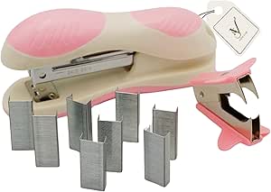 Viewstar Mini Stapler Set with Staple Remover & Staples – Compact Office & School Desk Accessory – Heavy Duty with Soft Grip for Home & Work Use