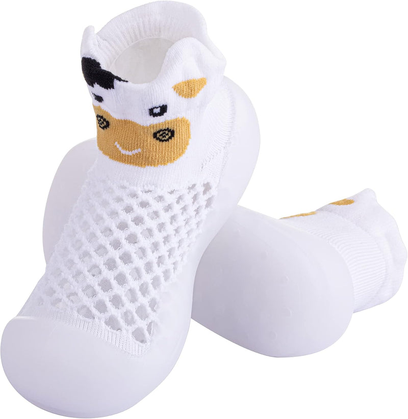 Baby Toddler Non-Skid Sock Shoes Indoor Slipper Breathable Cotton Mesh Lightweight Sole Infant Boy Girls Kids Children