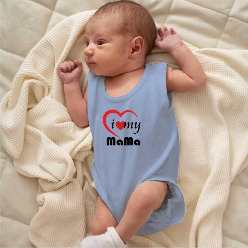 Pack of 2 Unisex Baby Romper with Mama and Papa Printed Design for Newborns,Infants, Toddlers Sleeveless Jumpsuit Snap Closure for Easy Diaper Changes Ideal for Baby Shower
