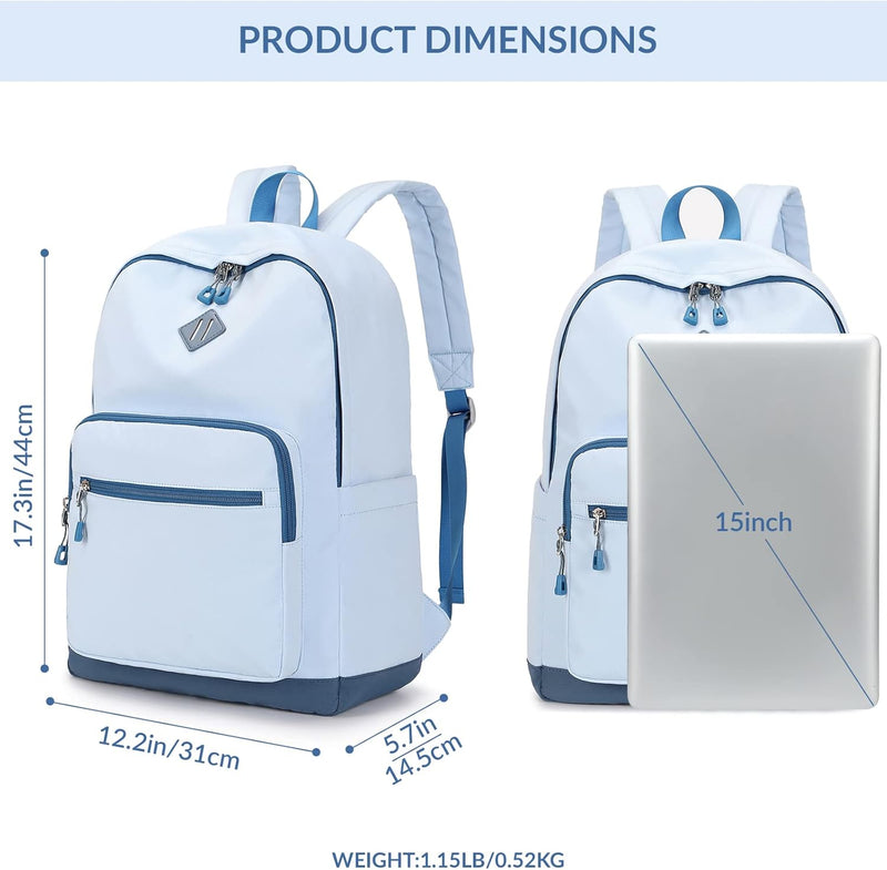 Mygreen Backpack, School Backpack travel Laptop Backpack, Students College Backpack Bookbag for Girls Boys Teen Women -Beige