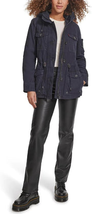 Levi's Women's Cotton Four Pocket Hooded Field Jacket (Standard & Plus Sizes)