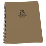 Rite in the Rain Weatherproof Side Spiral Notebook, 4.875" x 17.8 cm, Blue Cover, Universal Pattern (No. 273)", 1 pack - 8Â½ x 11-Inch Brown
