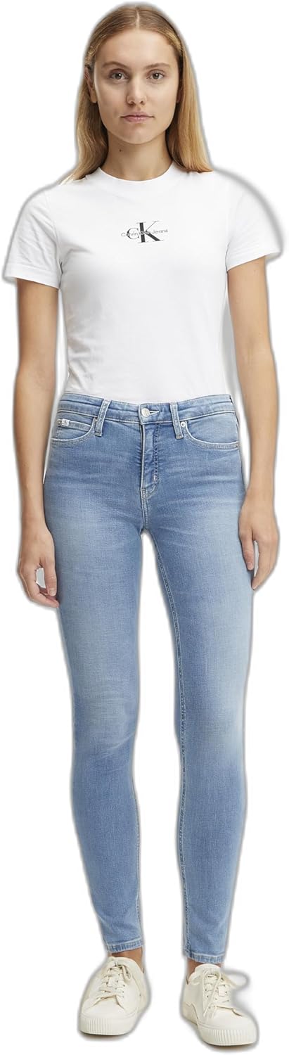 Women Mid Rise Skinny Denim Pants Mid Rise Skinny Denim Pants - Denim Light