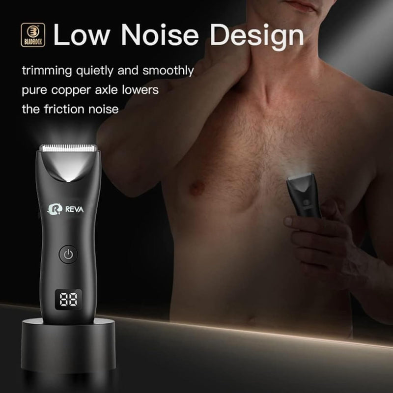 Reva Multi Groomer All-in-One Hair Trimmer with Head Spotlight for Men & Women- Cordless Rechargeable Beard & Hair Clipper, Waterproof, Ceramic Blades, Low Noise and Fast Charging