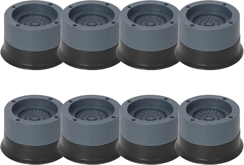SRXAMZus Anti Vibration Pads, 8pcs Washing Machine Base Foot Pads, Non Slip Heighten Shock and Noise Cancelling Mat for Washer and Dryer Machine Support Protects Pedestals (8 PCS)