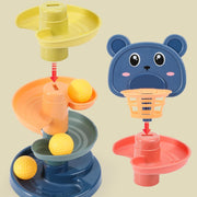 ECVV Baby Ball Tower: 6-Tier Swirling Ramp with 7 Balls | Educational Activity for 1 2 3 4 Years Boys Girls | Ball Drop and Roll Tower for Kids Toddlers
