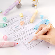 Candy Shape Highlighters, Chisel Tip, Water-Based, Quick-Drying, Smooth Writing 6 Macaron Colors