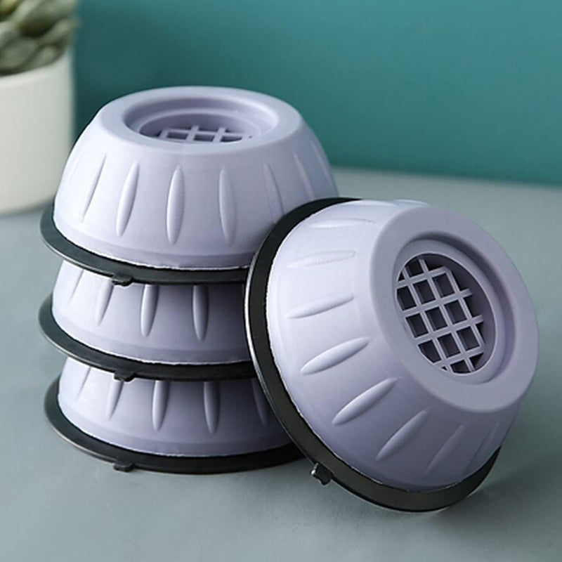 LEOPAX Anti Vibration Washing Machine Shock and Noise Cancelling Washer Dryer Anti Slip Rubber Support Pads for All Machines - 4 Pads