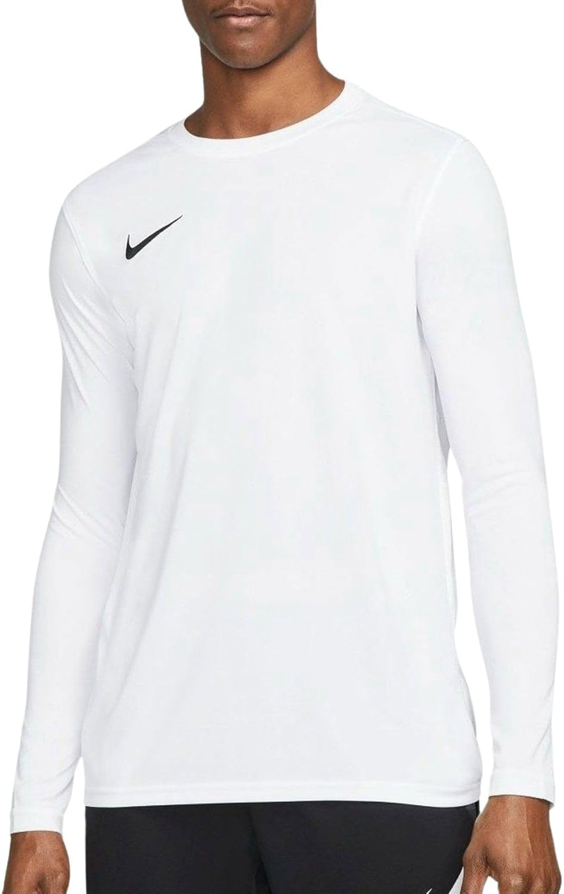 Men's M Nk Dry Park Vii Jsy Ls T-shirt - White/(Black)