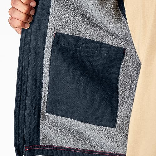 Dickies Mens Duck Canvas High Pile Fleece Lined Vest Vest