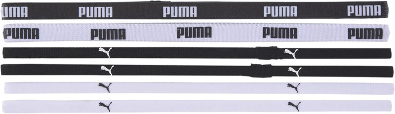 Womens Training Sportbands 6 Pack - Puma Black-Puma White X